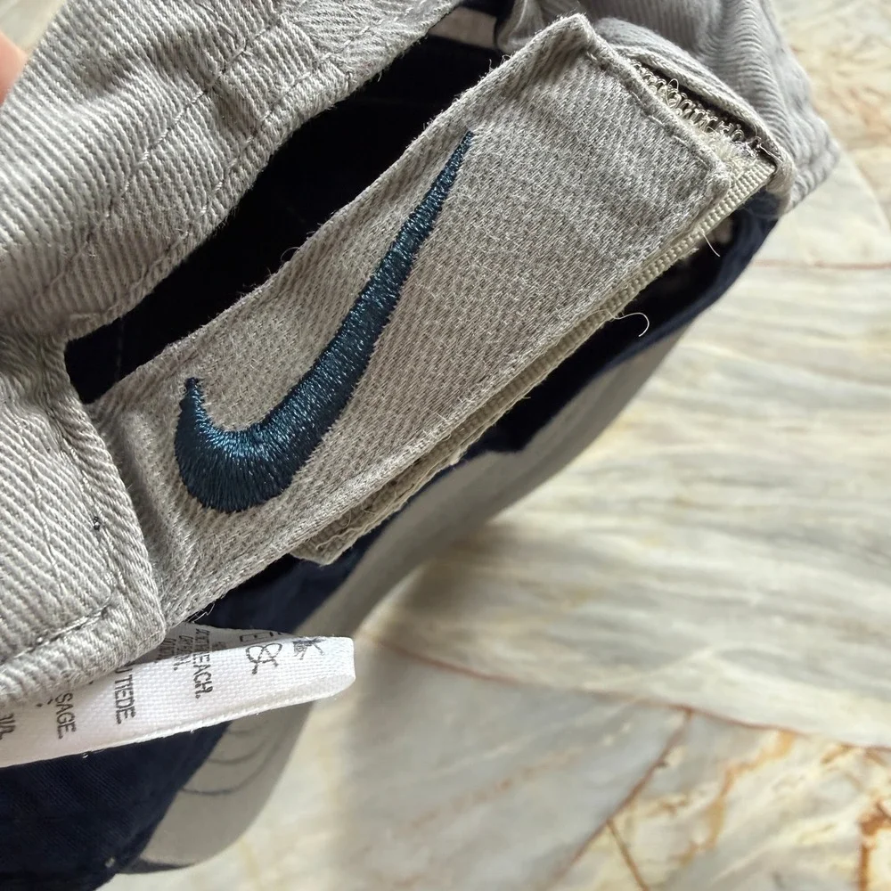 Nike‎ Newborn Baseball Cap Blue Gray Logo Cotton Baby Hat